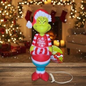 The Grinch Christmas 14 in Blow Mold Dr Seuss Holiday Decor - NEW
